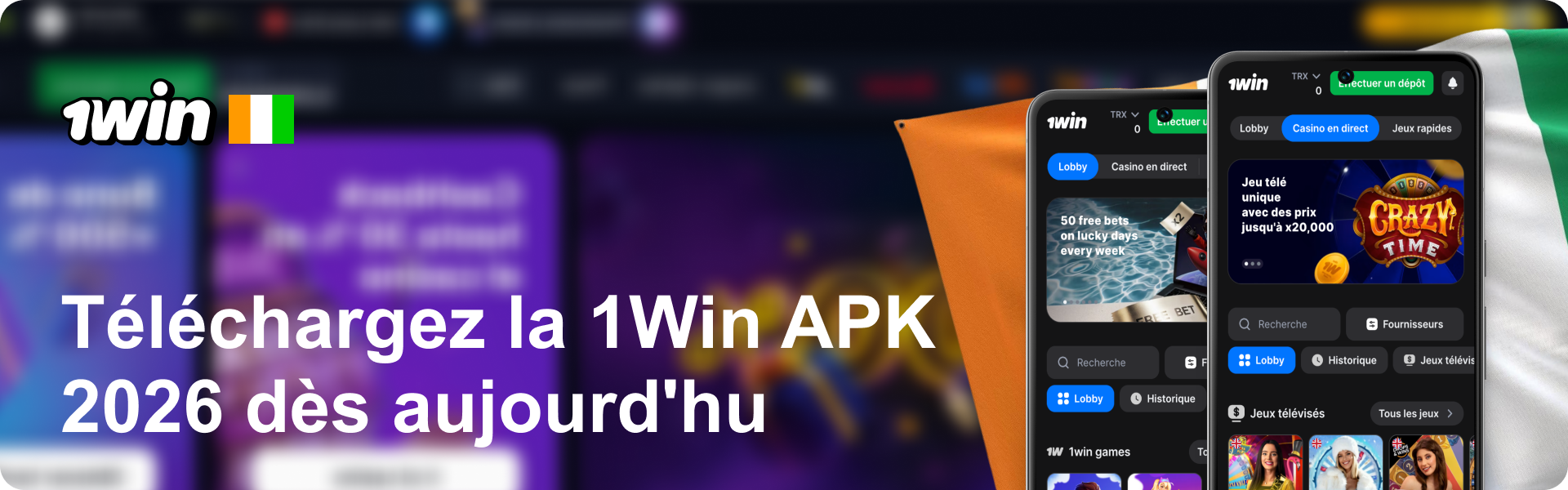 Téléchargez la 1Win APK 2026 dès aujourd'hui